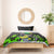 Jamaica Lightning Bolt Bedding Set Proud of Jumieka Splash Style Black Color - Wonder Print Shop