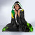 Jamaica Lightning Bolt Hooded Blanket Proud of Jumieka Splash Style Black Color