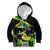 Jamaica Lightning Bolt Kid Hoodie Proud of Jumieka Splash Style Black Color - Wonder Print Shop