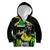 Jamaica Lightning Bolt Kid Hoodie Proud of Jumieka Splash Style Black Color - Wonder Print Shop