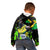 Jamaica Lightning Bolt Kid Hoodie Proud of Jumieka Splash Style Black Color - Wonder Print Shop