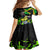 Jamaica Lightning Bolt Kid Short Sleeve Dress Proud of Jumieka Splash Style Black Color - Wonder Print Shop