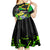 Jamaica Lightning Bolt Kid Short Sleeve Dress Proud of Jumieka Splash Style Black Color - Wonder Print Shop