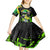 Jamaica Lightning Bolt Kid Short Sleeve Dress Proud of Jumieka Splash Style Black Color - Wonder Print Shop