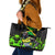 Jamaica Lightning Bolt Leather Tote Bag Proud of Jumieka Splash Style Black Color - Wonder Print Shop