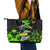 Jamaica Lightning Bolt Leather Tote Bag Proud of Jumieka Splash Style Black Color - Wonder Print Shop