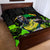 Jamaica Lightning Bolt Quilt Bed Set Proud of Jumieka Splash Style Black Color