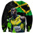 Jamaica Lightning Bolt Sweatshirt Proud of Jumieka Splash Style Black Color