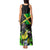 Jamaica Lightning Bolt Tank Maxi Dress Proud of Jumieka Splash Style Black Color