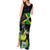 Jamaica Lightning Bolt Tank Maxi Dress Proud of Jumieka Splash Style Black Color