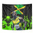 Jamaica Lightning Bolt Tapestry Proud of Jumieka Splash Style Black Color