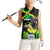 Jamaica Lightning Bolt Women Sleeveless Polo Shirt Proud of Jumieka Splash Style Black Color