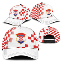 Croatia National Football Classic Cap Dynamic Red Checkerboard Pattern With Heritage National Crest