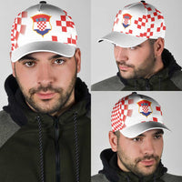 Croatia National Football Classic Cap Dynamic Red Checkerboard Pattern With Heritage National Crest