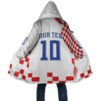 Custom Croatia National Football Cloak Dynamic Red Heritage Checkerboard Pattern