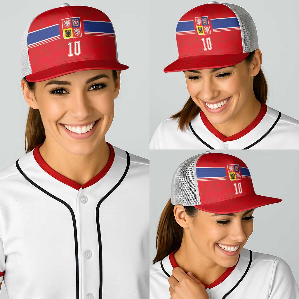 Custom Czech Football Baseball Net Cap Glory 2026-Sporty Style