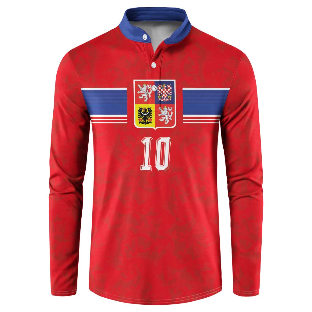 Custom Czech Football Button Sweatshirt Glory 2026 Sporty Style