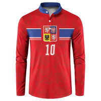 Custom Czech Football Button Sweatshirt Glory 2026 Sporty Style
