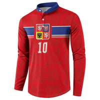 Custom Czech Football Button Sweatshirt Glory 2026 Sporty Style
