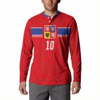 Custom Czech Football Button Sweatshirt Glory 2026 Sporty Style