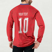 Custom Czech Football Button Sweatshirt Glory 2026 Sporty Style