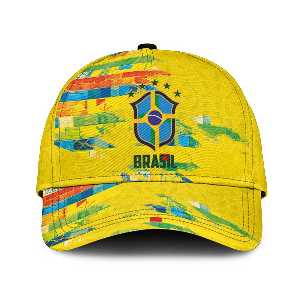 Brasil Football Classic Cap Abstract Art Inspired Rio Mosaic Steps