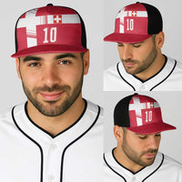 Custom Switzerland National Football Baseball Net Cap Abstract Topographic Wave Pattern