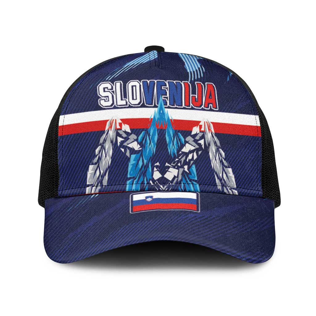 Slovenia Sport Fan Jersey Baseball Net Cap Broken Ice Style Patterns - Wonder Print Shop