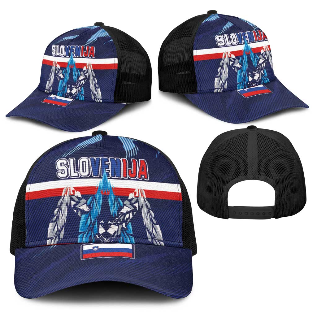 Slovenia Sport Fan Jersey Baseball Net Cap Broken Ice Style Patterns - Wonder Print Shop