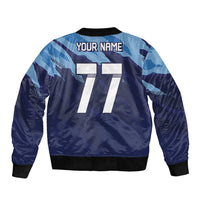 Custom Slovenia Sport Fan Jersey Bomber Jacket Broken Ice Style Patterns - Wonder Print Shop