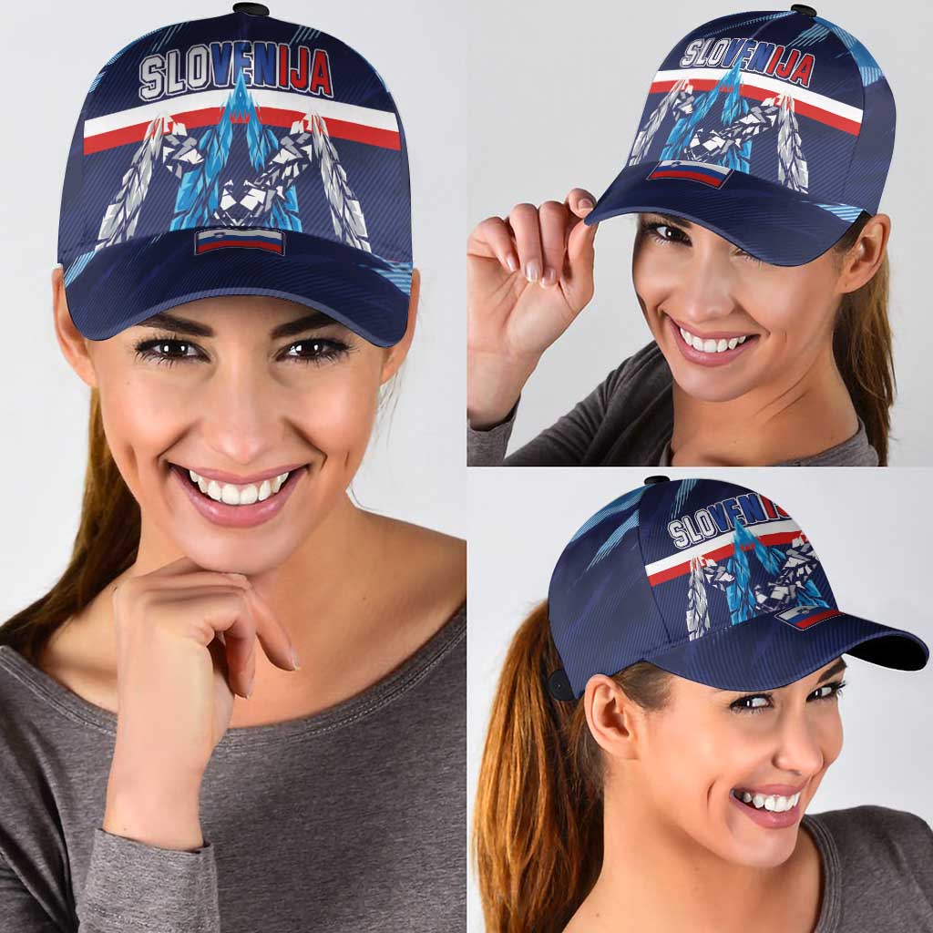 Slovenia Sport Fan Jersey Classic Cap Broken Ice Style Patterns - Wonder Print Shop