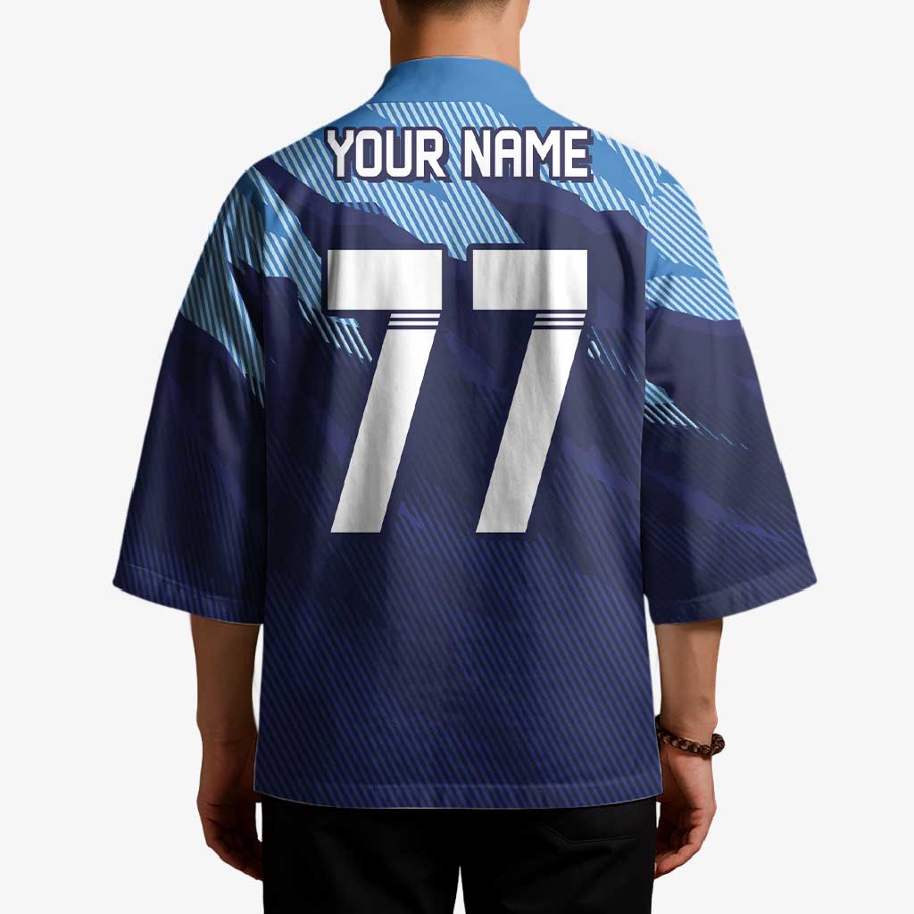 Custom Slovenia Sport Fan Jersey Kimono Broken Ice Style Patterns - Wonder Print Shop