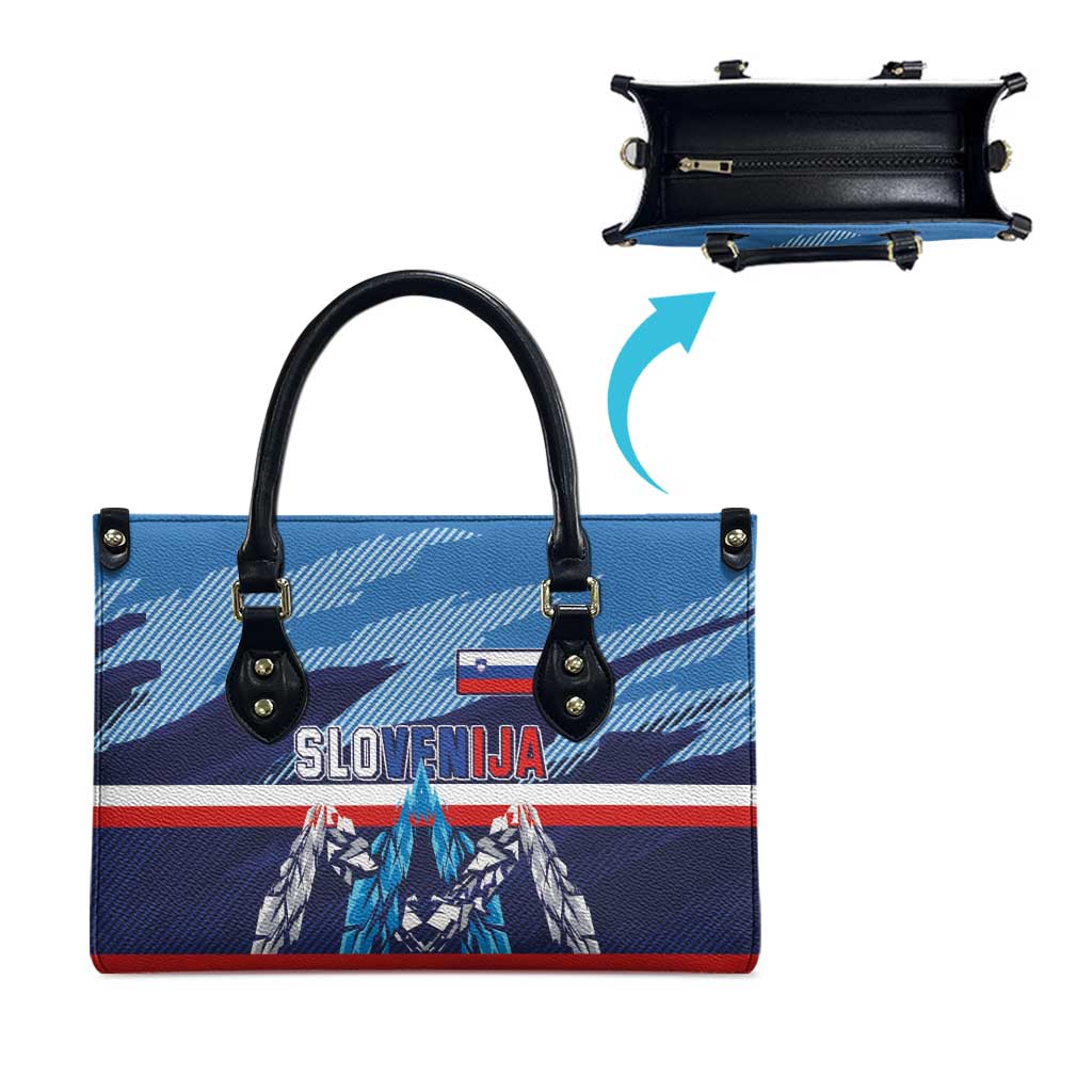 Slovenia Sport Fan Jersey Leather Bag Broken Ice Style Patterns - Wonder Print Shop