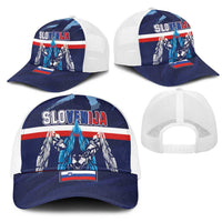 Slovenia Sport Fan Jersey Mesh Trucker Cap Broken Ice Style Patterns - Wonder Print Shop