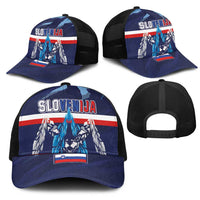 Slovenia Sport Fan Jersey Mesh Trucker Cap Broken Ice Style Patterns - Wonder Print Shop