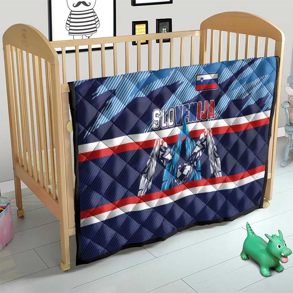 Slovenia Sport Fan Jersey Quilt Broken Ice Style Patterns - Wonder Print Shop