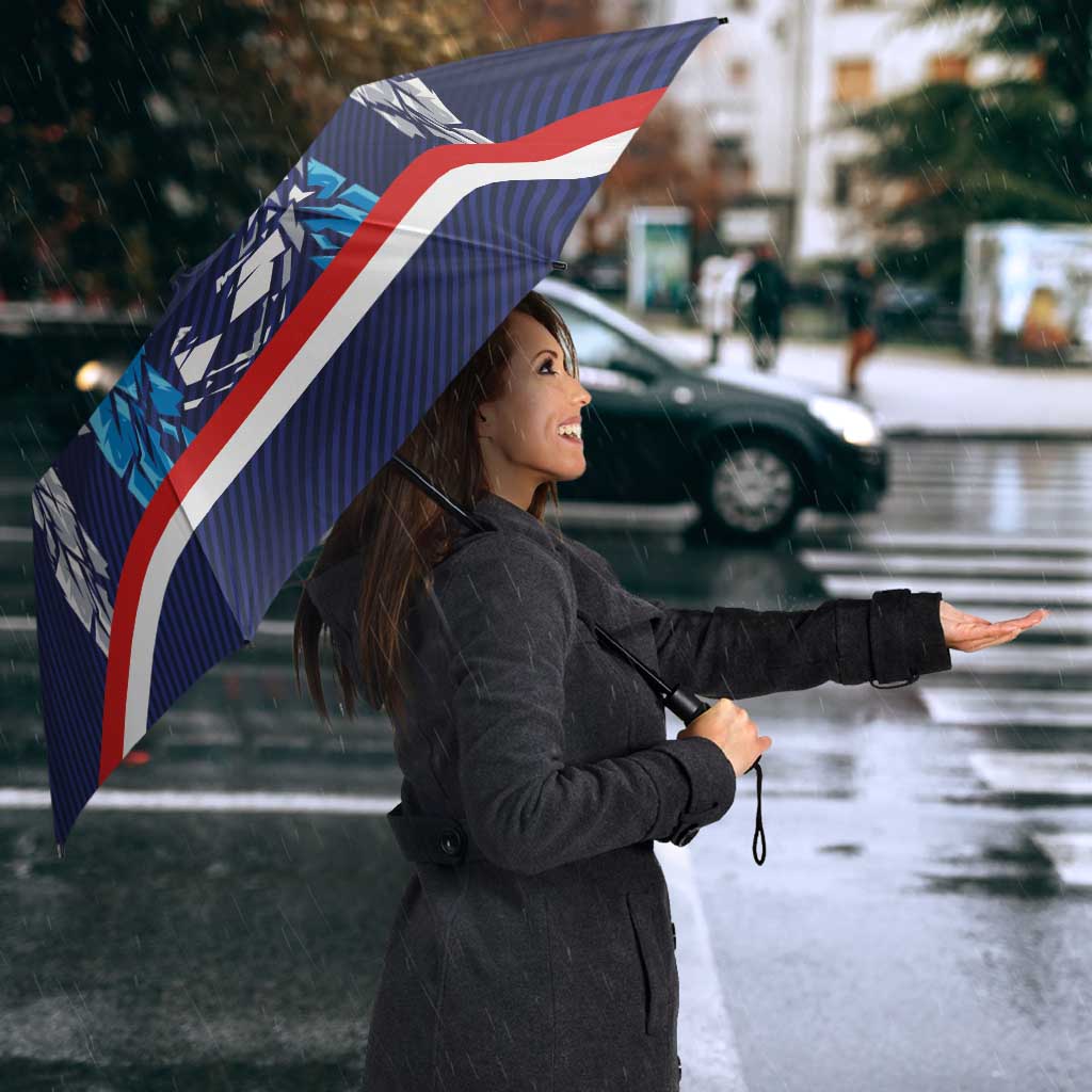 Slovenia Sport Fan Jersey Umbrella Broken Ice Style Patterns - Wonder Print Shop