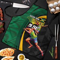 Jamaican Pride Apron 9.58 Seconds-Faster Than Lightning - Wonder Print Shop