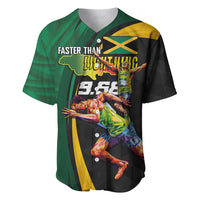 Jamaican Pride Baseball Jersey 9.58 Seconds-Faster Than Lightning - Wonder Print Shop