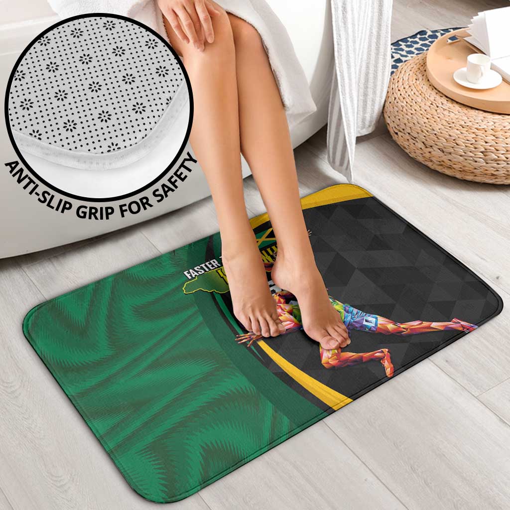Jamaican Pride Bathroom Set 9.58 Seconds-Faster Than Lightning - Wonder Print Shop