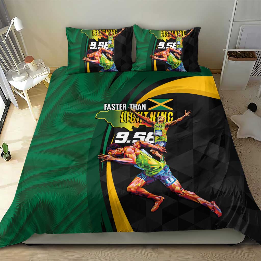 Jamaican Pride Bedding Set 9.58 Seconds-Faster Than Lightning - Wonder Print Shop