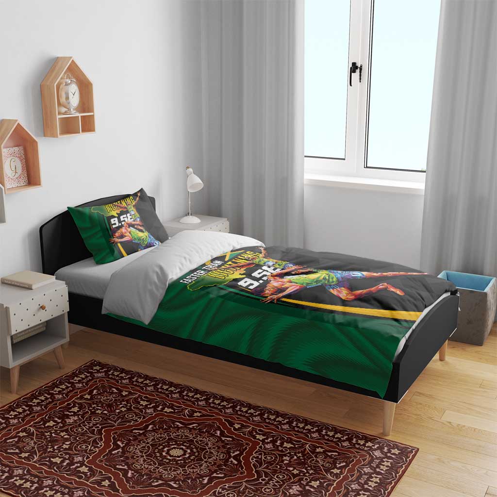 Jamaican Pride Bedding Set 9.58 Seconds-Faster Than Lightning - Wonder Print Shop