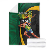 Jamaican Pride Blanket 9.58 Seconds-Faster Than Lightning - Wonder Print Shop