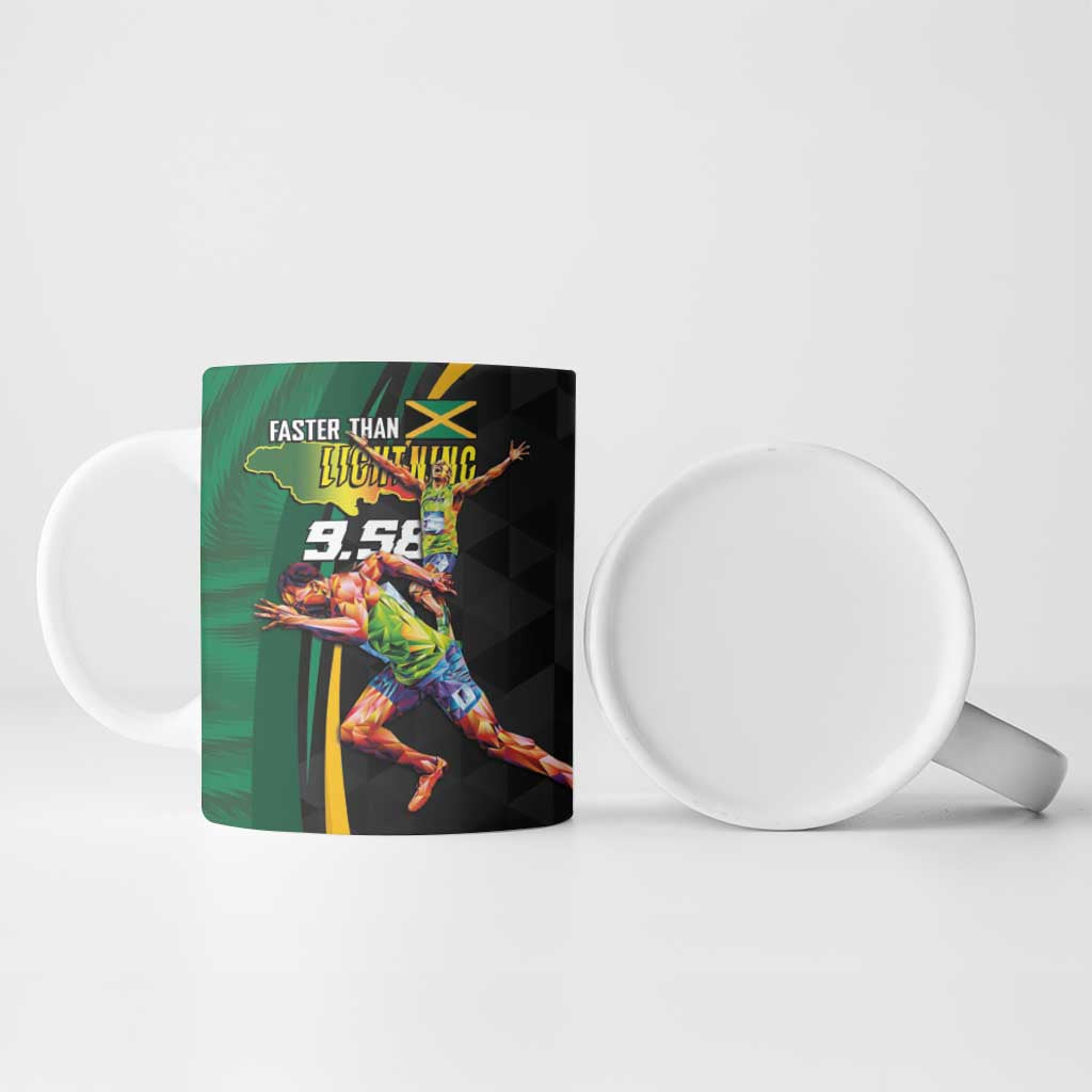 Jamaican Pride Ceramic Mug 9.58 Seconds-Faster Than Lightning - Wonder Print Shop