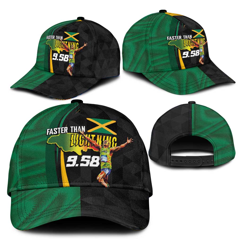 Jamaican Pride Classic Cap 9.58 Seconds-Faster Than Lightning - Wonder Print Shop