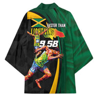 Jamaican Pride Kimono 9.58 Seconds-Faster Than Lightning - Wonder Print Shop