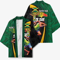 Jamaican Pride Kimono 9.58 Seconds-Faster Than Lightning - Wonder Print Shop