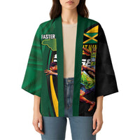Jamaican Pride Kimono 9.58 Seconds-Faster Than Lightning - Wonder Print Shop