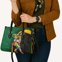 Jamaican Pride Leather Bag 9.58 Seconds-Faster Than Lightning - Wonder Print Shop