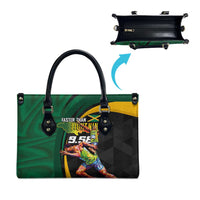 Jamaican Pride Leather Bag 9.58 Seconds-Faster Than Lightning - Wonder Print Shop